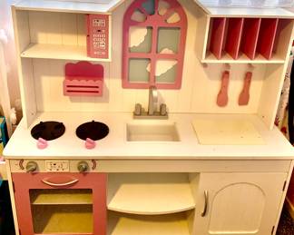 Honey Joy Pink Kids Kitchen Playset