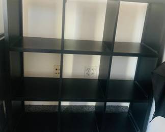 Black Cube Storage Shelf