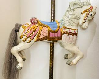 Full Size Porcelain Carousel Horse