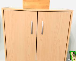 Blonde Storage Cabinet