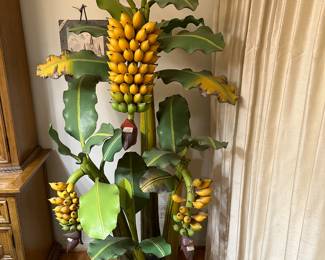 1980's Wooden Banana Tree