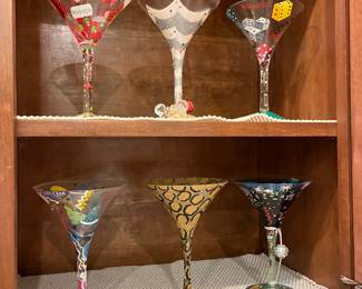 Martini glasses....so fun!  