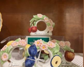 Villeroy & Boch "French Garden" napkin rings 