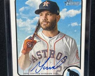 2022 Topps Heritage Jose Altuve Autograph