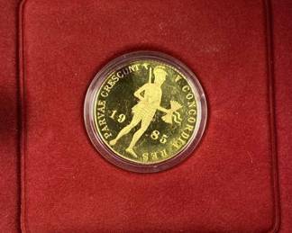 1985 Gold Proof Ducat, Netherlands