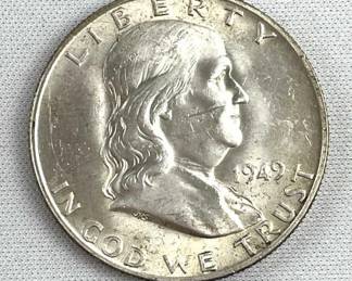 1949-D Franklin Silver Half Dollar Super High Qual