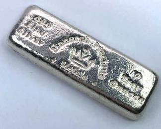 10 oz Troy Silver Ingot, Monarch Precious Metals