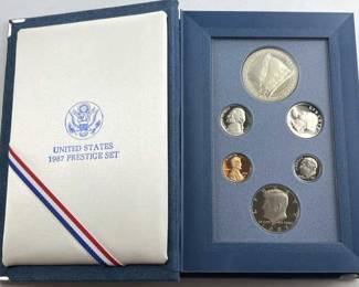 1987 Prestige Set w/ Proof Silver Dollar