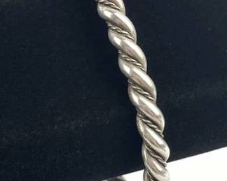 925 Silver Twist Cuff Bracelet