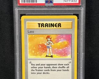 1999 Pokemon Shadowless Lass Trainer PSA 7