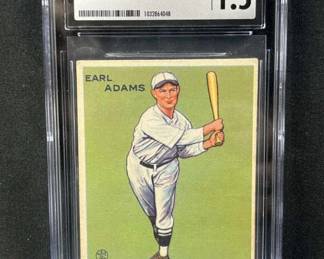 1933 Goudey Earl 'Sparky' Adams, Texas League CSG