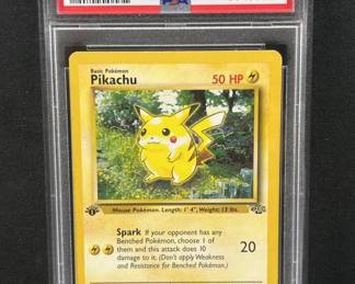 1999 Pokemon 1st Edition Jungle Pikachu PSA 6