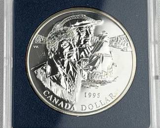 1995 Canada Silver Dollar .925 Silver