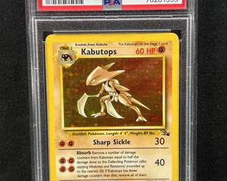1999 Pokemon Fossil Kabutops Holo PSA 6