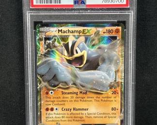 2016 XY Black Star Machamp EX Holo Promo PSA 5 EX