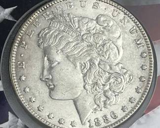 1886 Morgan Silver Dollar