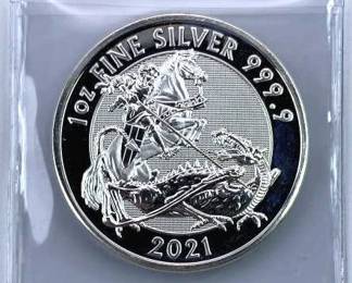 2021 Silver 1oz British Valiant, Scarce