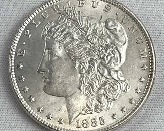 1885 Morgan Silver Dollar w/ Luster