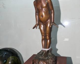 EDWARD HENRY BERGE
American, (1876-1924)
Wild Flower
bronze
signed and dated illegibly "Berge," inscribed