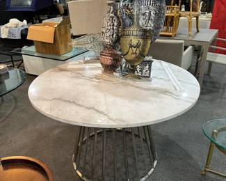 Marble & Chrome Table