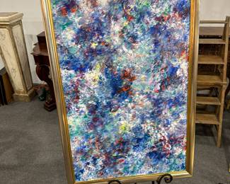 Unsigned Vintage Abstract Painting 