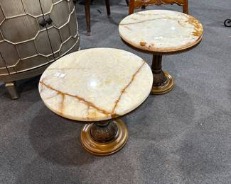 Marble Top Side Table Set