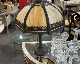 Arts & Crafts Stained Glass Table Lamp