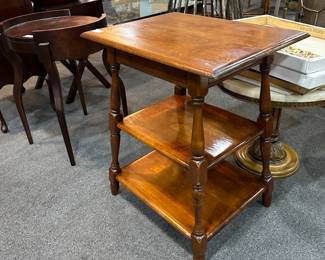 Three Tier Wood Table
