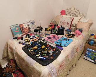 Toy cars, toy boats, toy airplanes