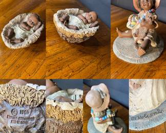 All Gods Children Mrs Martha Holcomb Original Prehus, and Kezia #154 Figurines