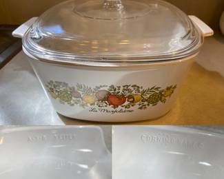 3 Liter A-3-B Spice of Life Covered Corning Ware