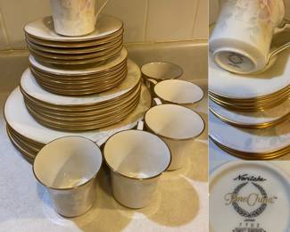 Noritake Fine China 5 pc place setting Service for 6 missing 1Saucer-JAPAN 7702 SWEET SURPRISE
GRANNY SHEIK