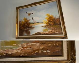 Original Signed Framed Vintage Painting