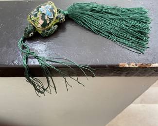 Cloisonné Turtle Tassel