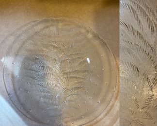 Round Crystal Christmas Tree Platter believed to be Mikasa