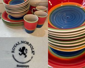 17 Pc Royal Norfolk Stoneware