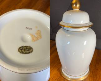 Porcelain Andrea by Sadek Japan # 6692 Ginger Jar