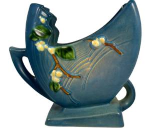 Roseville Pottery Snowberry Vase Flower Holder