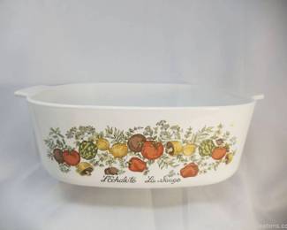 Corning Ware 4 Quart Casserole Dish No Lid Spice of Life