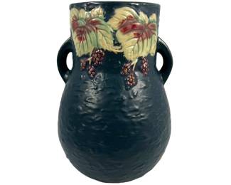 Vintage Roseville Repro Pottery Blackberry Vase