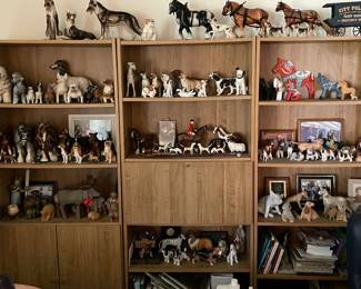 Dog and horse figurines