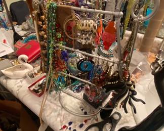 Necklaces, earrings, bracelets