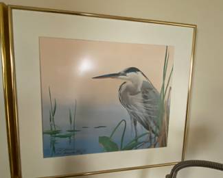 Signed Seabird watercolor 1 of 2