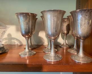 Another set sterling goblets 