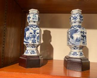Chinese Qing Dynasty vases on stand
Circa:1710