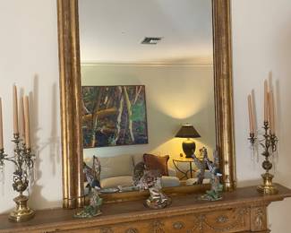 Pretty Louis Philippe mantle mirror - circa 1825. Uptowner Antiques