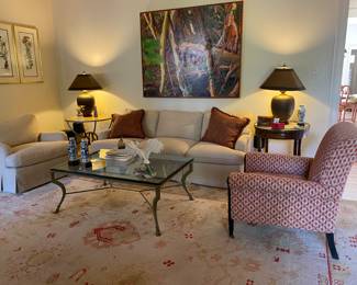 Arm chair in red- “The bamboo Smoker” 
Crestia and Staub Designers