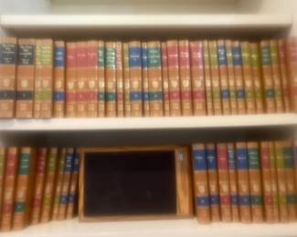 Complete set of leather bound books
Library full of great books in the home. 