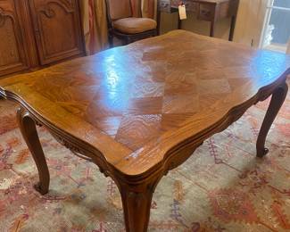 Detail of French dining table