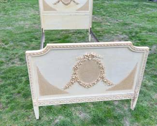 Antique French Style Twin Head/Foot Board & Frame